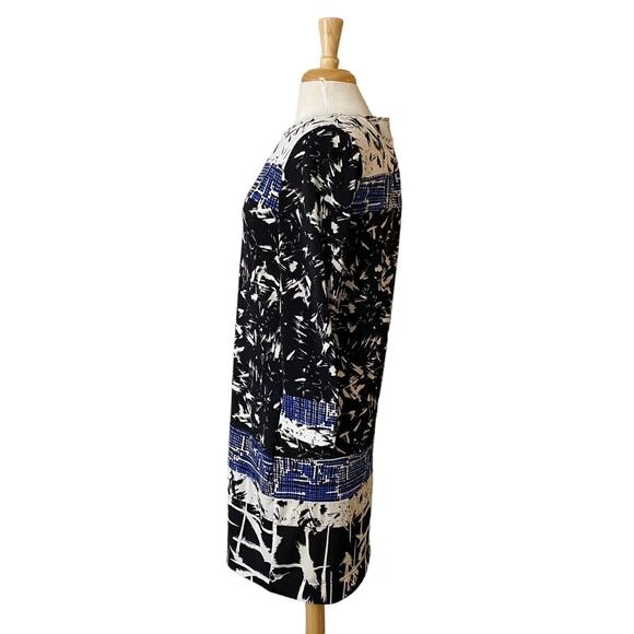 BCBGMaxazria‎ Dress Size Medium Women's Mini Shift Abstract Print Longsleeve - Picture 7 of 8